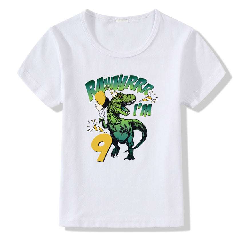 Children's T-shirt Numbers 1-9 Birthday T-shirt Orazek UK Ltd