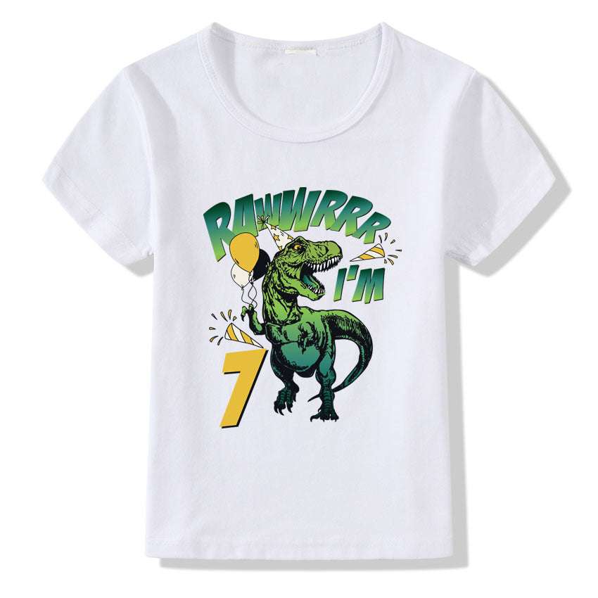 Children's T-shirt Numbers 1-9 Birthday T-shirt Orazek UK Ltd