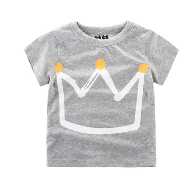 Children's Wear Summer New Korean Children's Boys Cotton T-shirt Men's Treasure In Children's Short Sleeves Orazek UK Ltd