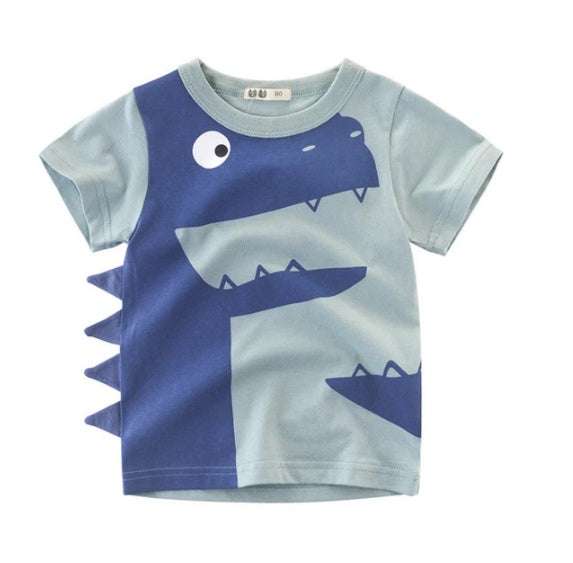Children's Wear Summer New Korean Children's Boys Cotton T-shirt Men's Treasure In Children's Short Sleeves Orazek UK Ltd