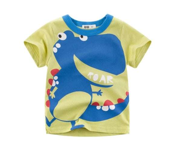 Children's Wear Summer New Korean Children's Boys Cotton T-shirt Men's Treasure In Children's Short Sleeves Orazek UK Ltd