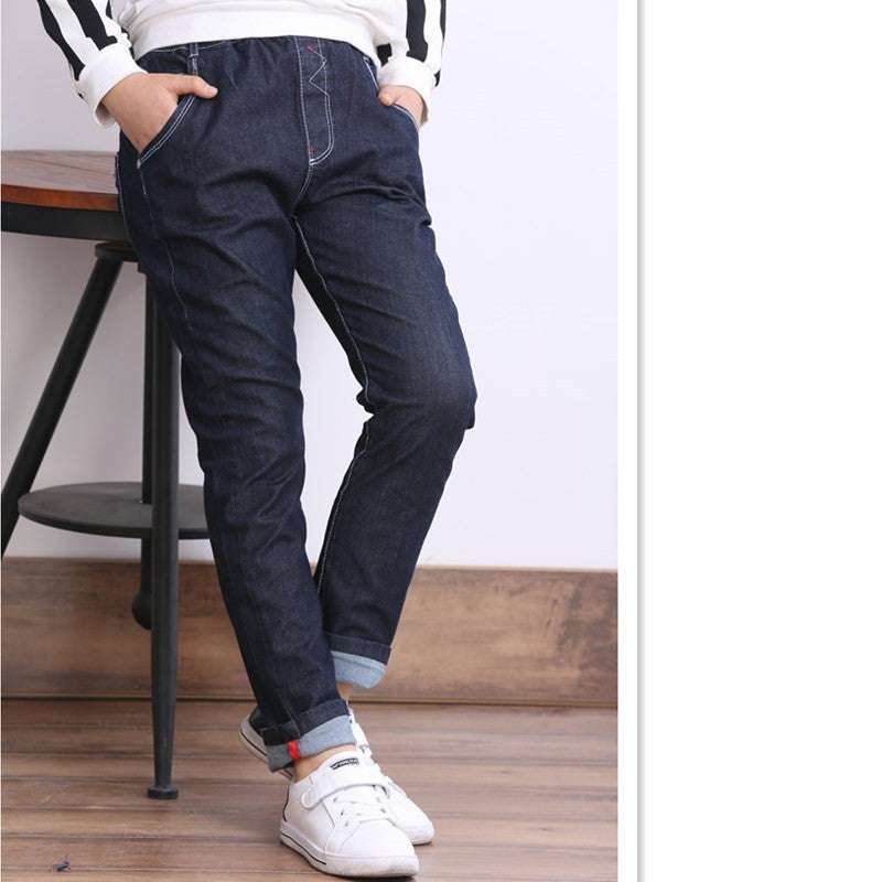 Children's Clothing, Boys' Jeans With Thick Fleece, Winter Children's Casual Wear | Orazek UK Ltd
