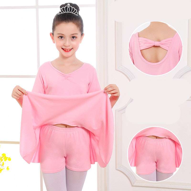 Children's Dance Clothes, Girls' Practice Clothes, Girls Short-sleeved Tutu | Orazek UK Ltd