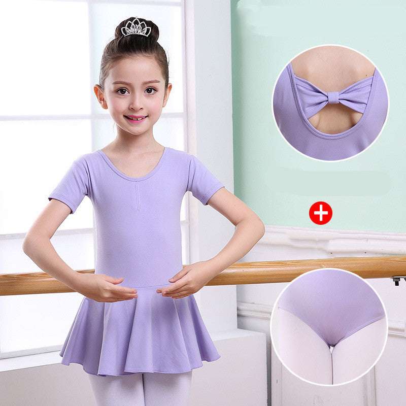 Children's Dance Clothes, Girls' Practice Clothes, Girls Short-sleeved Tutu | Orazek UK Ltd