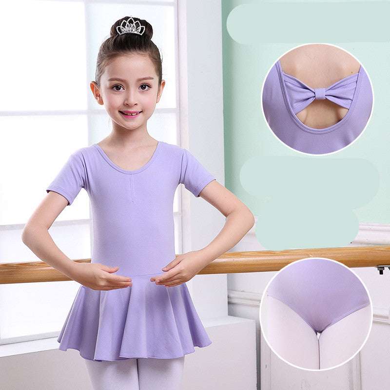Children's Dance Clothes, Girls' Practice Clothes, Girls Short-sleeved Tutu | Orazek UK Ltd