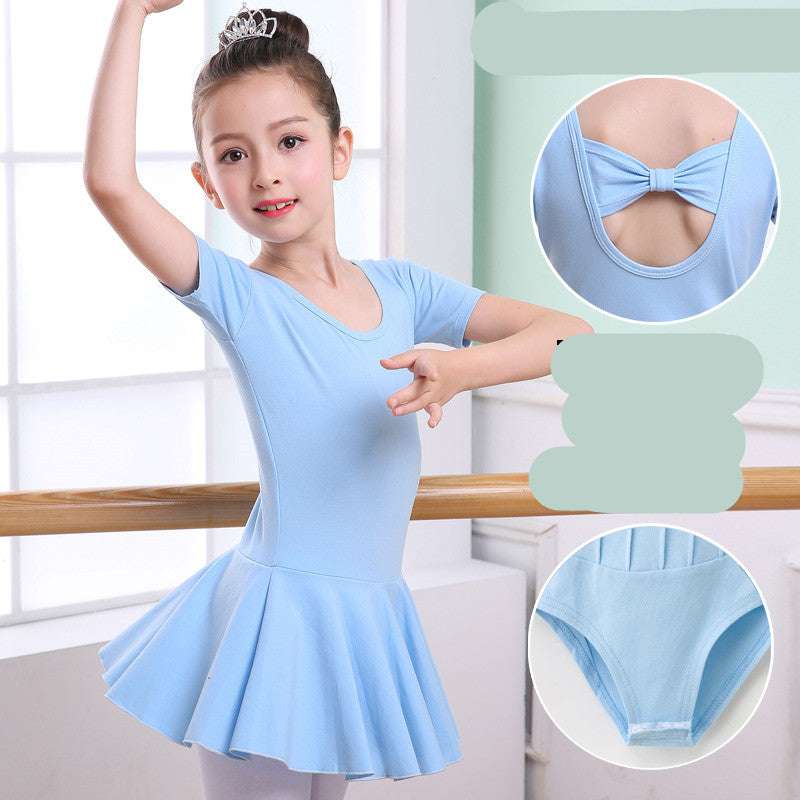 Children's Dance Clothes, Girls' Practice Clothes, Girls Short-sleeved Tutu | Orazek UK Ltd