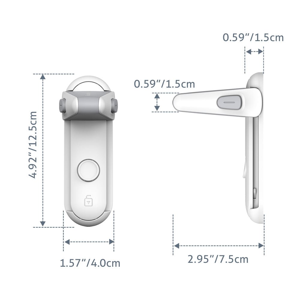 Children's Door Lever Lock Opening Artifact Anti-cat Anti-pet Room Easy To Install And Use | Orazek UK Ltd