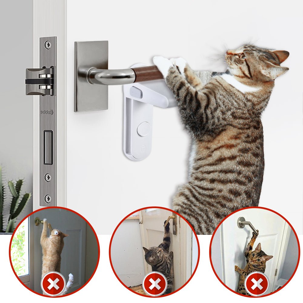 Children's Door Lever Lock Opening Artifact Anti-cat Anti-pet Room Easy To Install And Use | Orazek UK Ltd