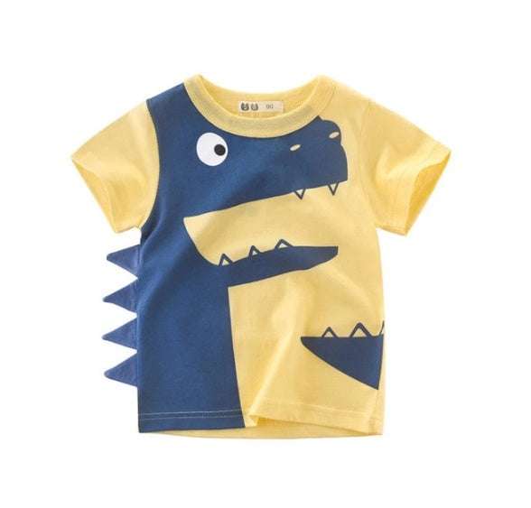 Children's Wear Summer New Korean Children's Boys Cotton T-shirt Men's Treasure In Children's Short Sleeves | Orazek UK Ltd