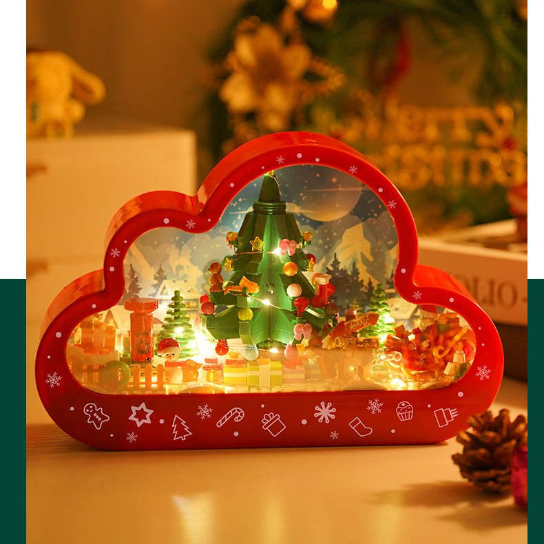 Creative Cloud Night Lamp Building Blocks with LED Mirrors | Orazek UK Ltd