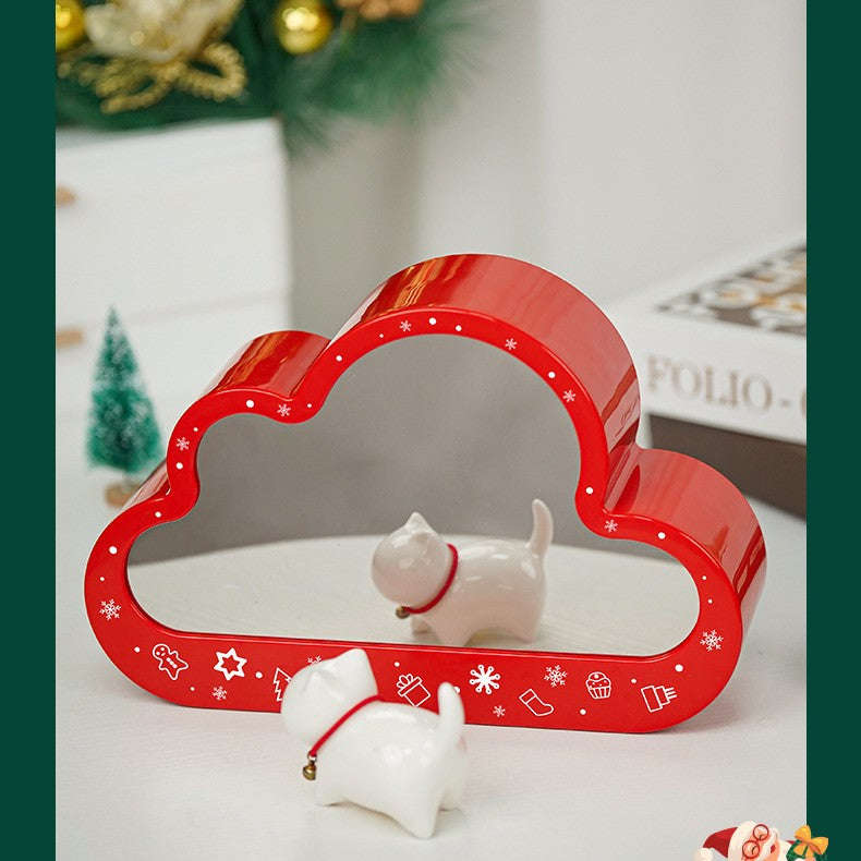 Christma New Style Assembled Building Block Toys Cloud Night Lamp Decorative Mirrors Frame LED Table Lights Creative Desk Bedroom Handmade Birthday Gifts | Orazek UK Ltd