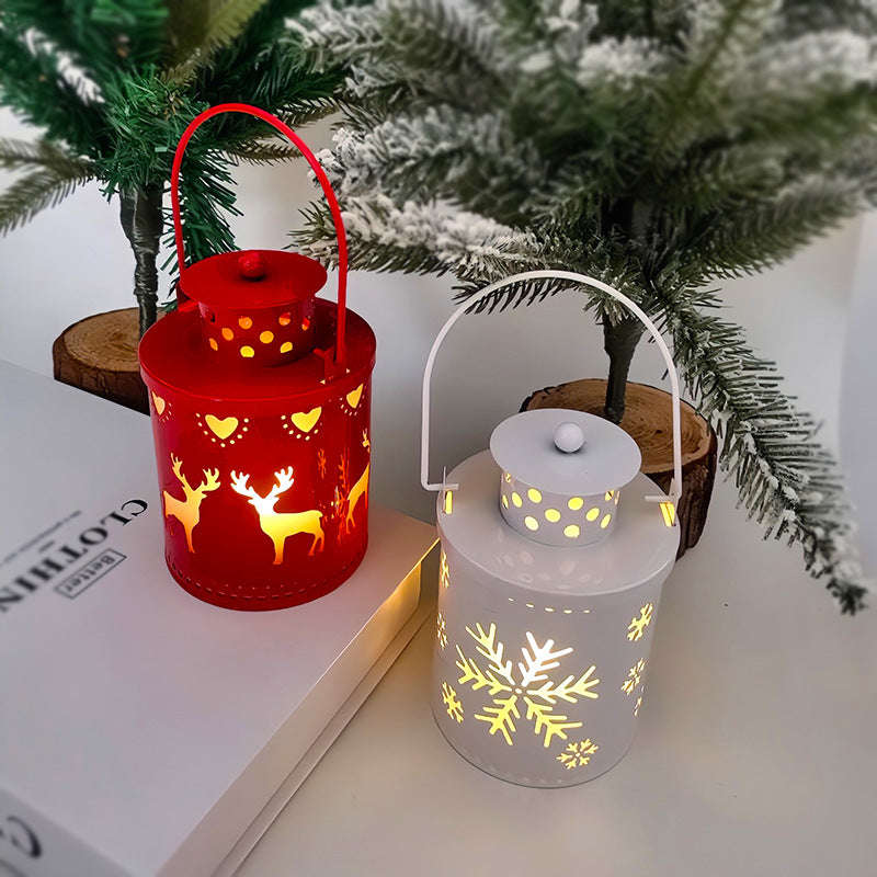 Christmas Candle Lights LED Small Lanterns Wind Lights Electronic Candles Nordic Style Creative Holiday Decoration Decorations Orazek UK Ltd