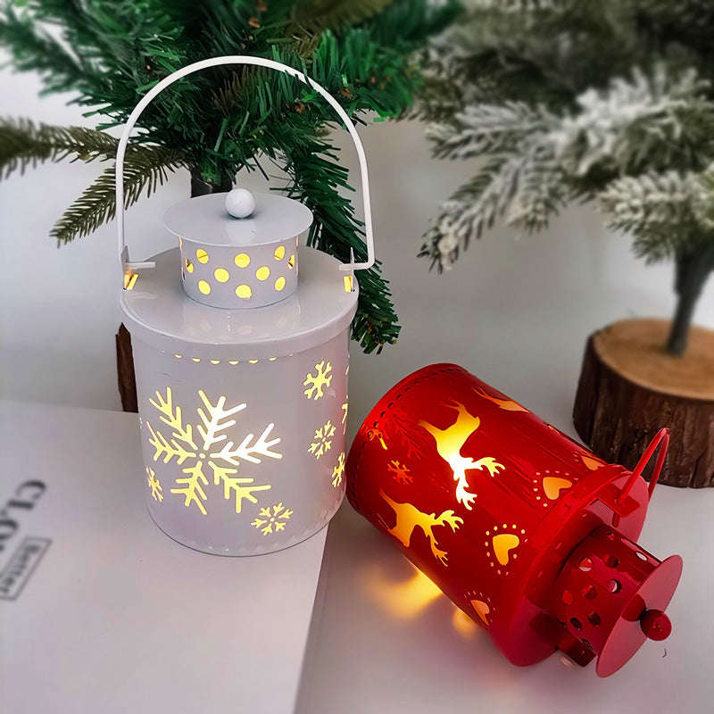Christmas Candle Lights LED Small Lanterns Wind Lights Electronic Candles Nordic Style Creative Holiday Decoration Decorations Orazek UK Ltd