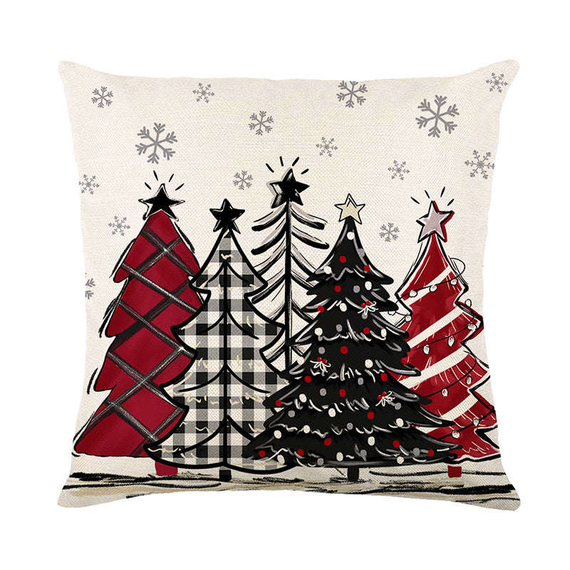 Christmas Cushion Cover Pillowcase Merry Christmas Decor For Home Xmas Ornament Happy NewYear Gift | Orazek UK Ltd