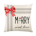 Christmas Decorations Pillow Covers Sofa Square Throw Pillow Cases Stamping Snowflake Waist Cushion Cover Home Bed Decor Orazek UK Ltd