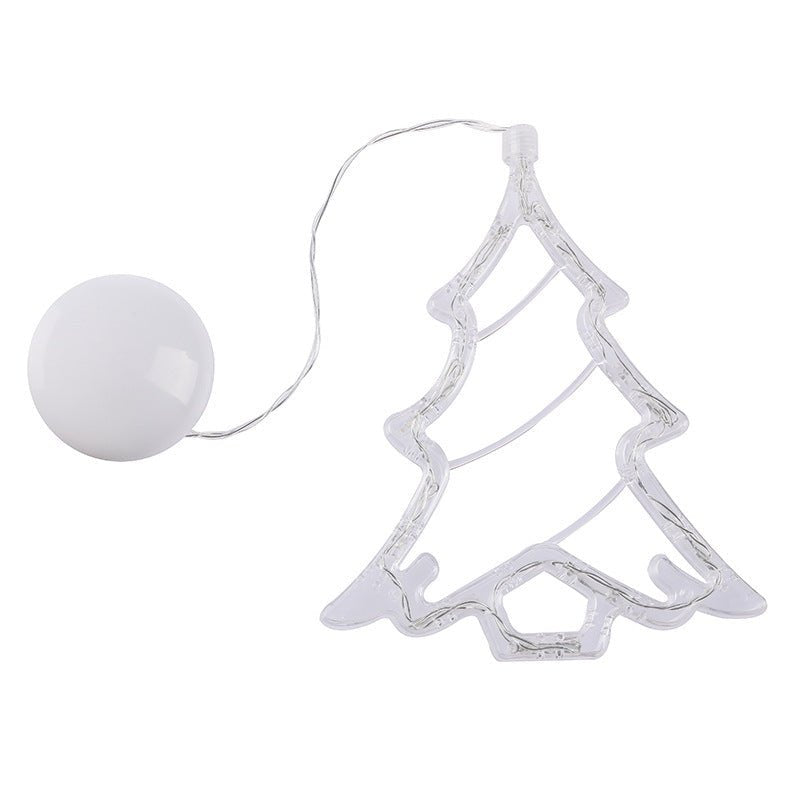 Christmas LED Suction Cup Chandelier Santa Claus Elk Snowman Lights Holiday Party Window Decor Lamps Battery Powered | Orazek UK Ltd