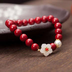 Cinnabar Peach Blossom Bracelet For Women Light Luxury Jewelry | Orazek UK Ltd