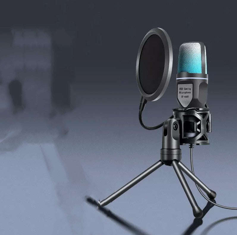 Clear Full RGB Capacitor Esports Gaming Desktop Microphone Computer Microphone Orazek UK Ltd