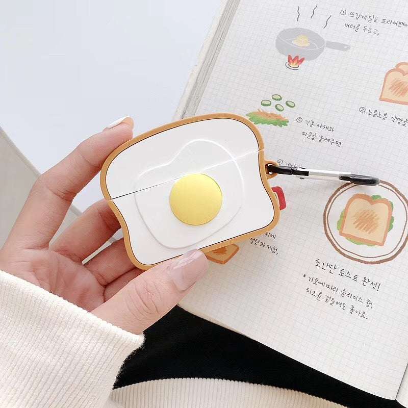 Compatible with Apple Breakfast Egg Toast Airpod Case | Orazek UK Ltd