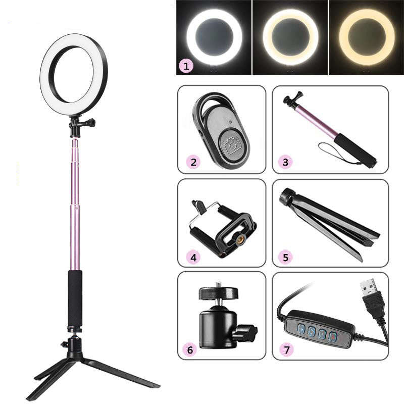 Compatible with Apple, Tripod Fill Light Live Bracket Beauty Light Set Ring Light | Orazek UK Ltd