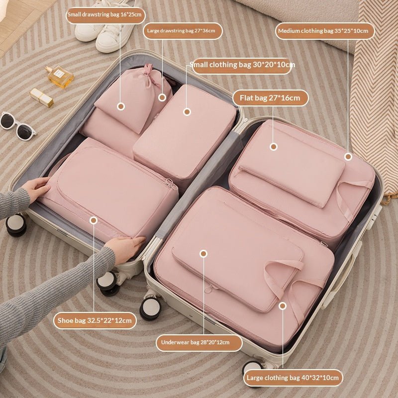 Compressible Travel Storage Bags Set - 6-Piece Luggage Organizers For Compartmentalized Packing Cubes | Orazek UK Ltd
