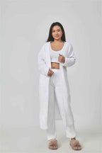 Cozy Pajama 3 Piece Lounge Set Cute Loungewear Warm Suit Matching Lounge Three Piece Pant Set | Orazek UK Ltd