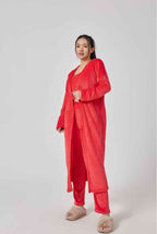 Cozy Pajama 3 Piece Lounge Set Cute Loungewear Warm Suit Matching Lounge Three Piece Pant Set | Orazek UK Ltd