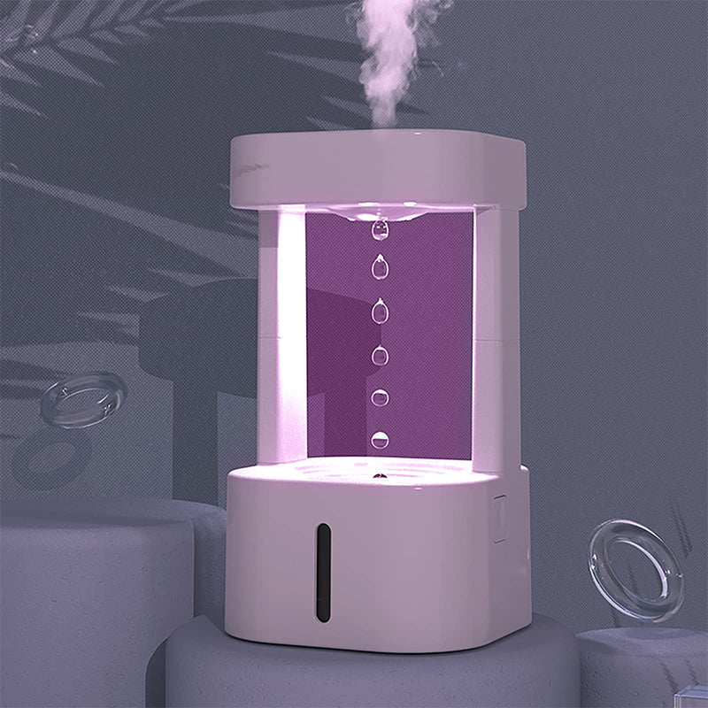 Creative Anti-gravity Water Drop Humidifier Air Conditioning Mist Spray Household Quiet Bedroom Office With 580ML Water Tank | Orazek UK Ltd