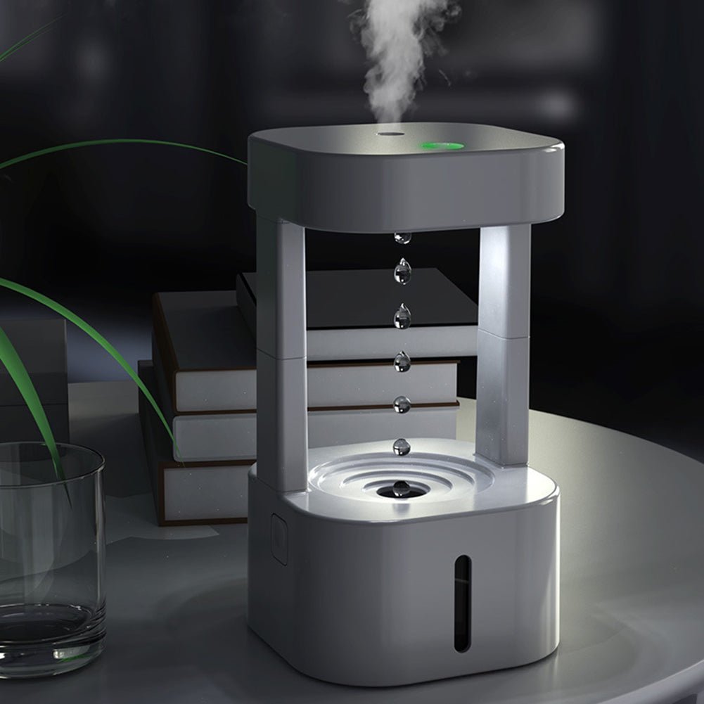 Creative Anti-gravity Water Drop Humidifier Air Conditioning Mist Spray Household Quiet Bedroom Office With 580ML Water Tank | Orazek UK Ltd