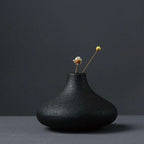 Creative black ceramic small vase | Orazek UK Ltd