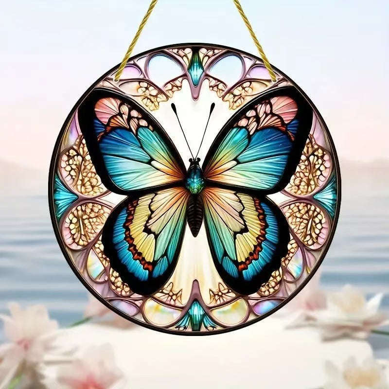 Creative Butterfly Theme Home Wall Decoration Acrylic Hanging Painting | Orazek UK Ltd