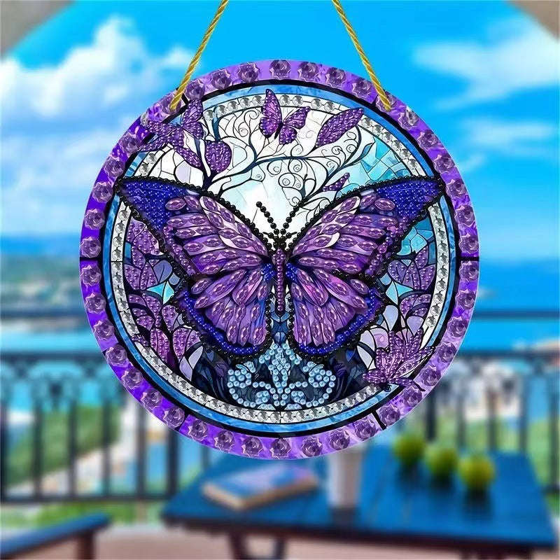 Creative Butterfly Theme Home Wall Decoration Acrylic Hanging Painting Orazek UK Ltd