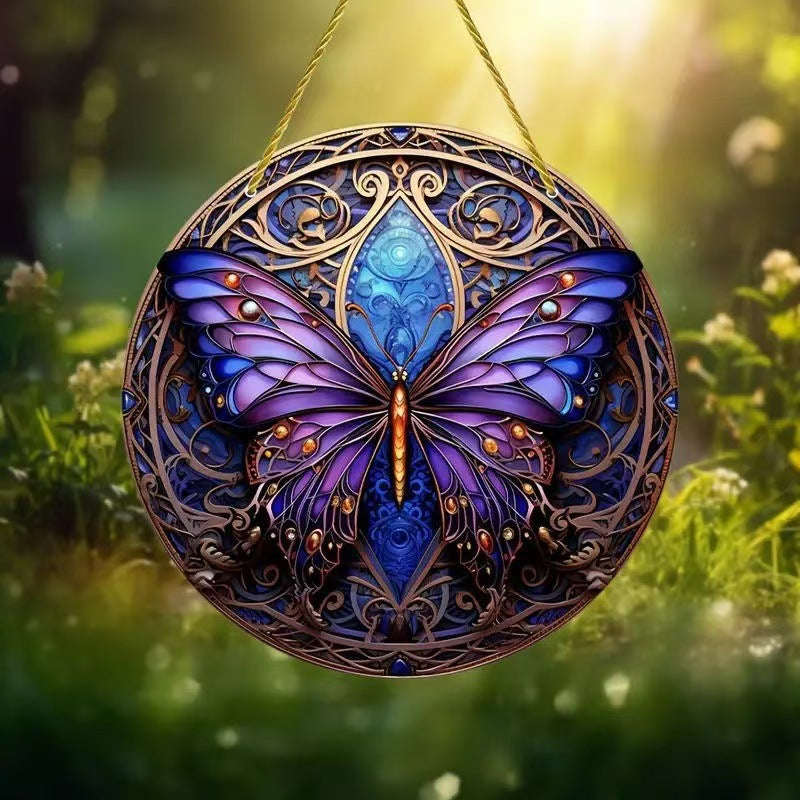 Creative Butterfly Theme Home Wall Decoration Acrylic Hanging Painting Orazek UK Ltd