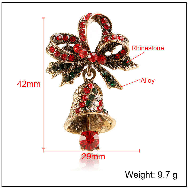 Creative holiday brooch bell brooch Orazek UK Ltd