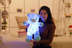 Creative Light Up LED Teddy Bear Stuffed Animals Plush Toy Colorful Glowing Christmas Gift For Kids Pillow | Orazek UK Ltd