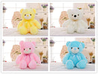 Creative Light Up LED Teddy Bear Stuffed Animals Plush Toy Colorful Glowing Christmas Gift For Kids Pillow | Orazek UK Ltd