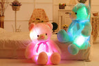 Creative Light Up LED Teddy Bear Stuffed Animals Plush Toy Colorful Glowing Christmas Gift For Kids Pillow | Orazek UK Ltd