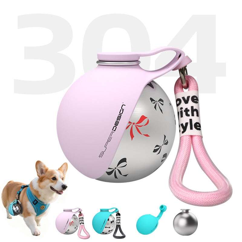 Creative Portable Outdoor Pet Stainless Steel Water Cup Small Dog Water Bottle Convenient Dog Drink Dispenser Puppy Travel Portable Water Bowl Pet Products | Orazek UK Ltd