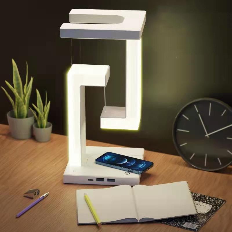 Creative Smartphone Wireless Charging Suspension Table Lamp Balance Lamp Floating For Home Bedroom | Orazek UK Ltd