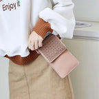 Cross Body Mobile Phone Bag Touching Screen Clear Window Mini Purse Cell Phone Bag Pouch | Orazek UK Ltd