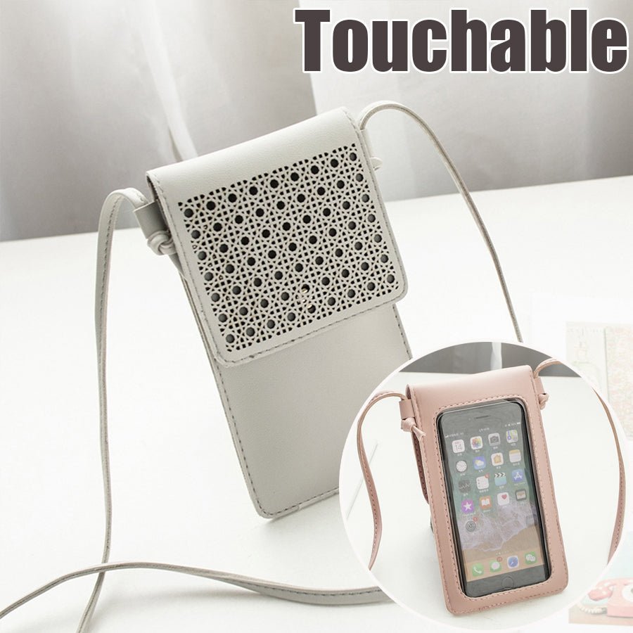 Cross Body Mobile Phone Bag Touching Screen Clear Window Mini Purse Cell Phone Bag Pouch | Orazek UK Ltd