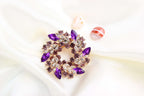 Crystal brooch, diamond-encrusted bauhinia brooch, brooch | Orazek UK Ltd