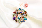 Crystal brooch, diamond-encrusted bauhinia brooch, brooch | Orazek UK Ltd