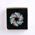 Crystal brooch, diamond-encrusted bauhinia brooch, brooch | Orazek UK Ltd