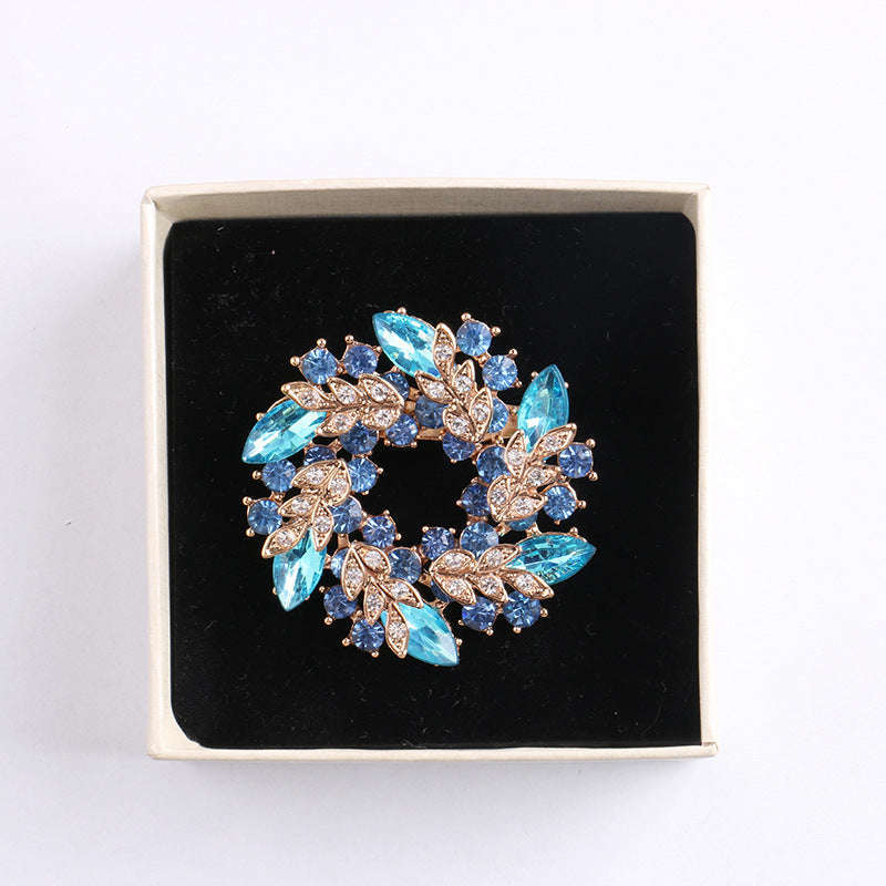 Crystal brooch, diamond-encrusted bauhinia brooch, brooch Orazek UK Ltd