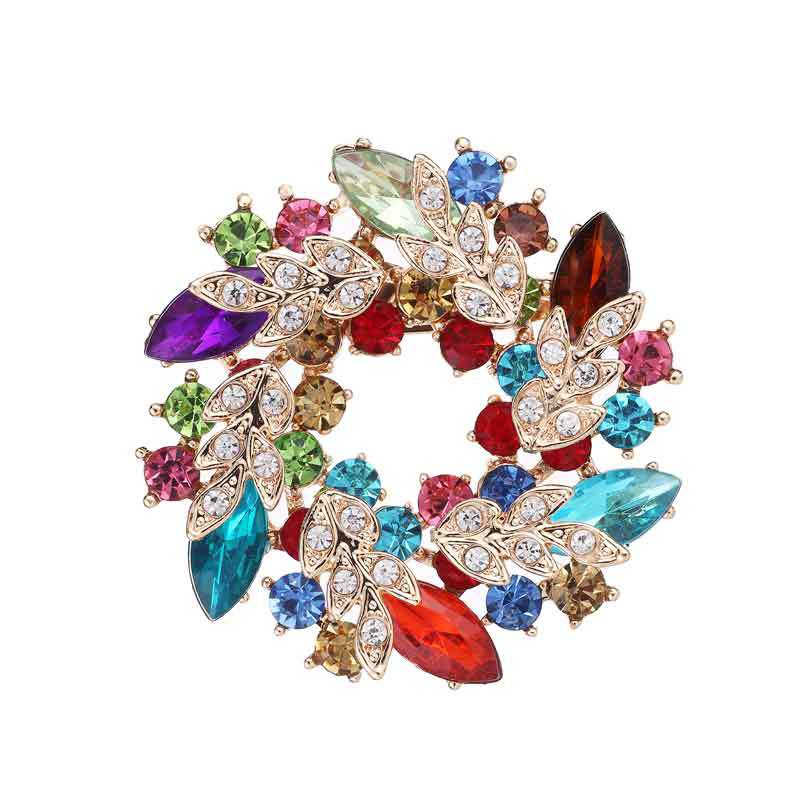 Crystal brooch, diamond-encrusted bauhinia brooch, brooch Orazek UK Ltd