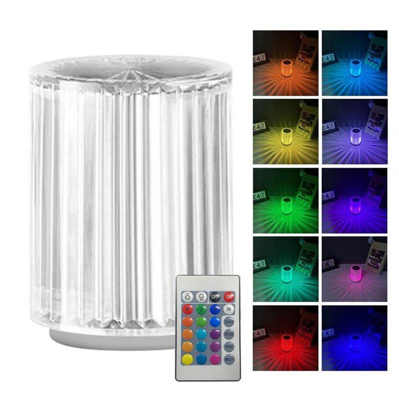 Crystal Lamp Table Lamp Atmosphere Creative Line Small Night Lamp Led Lights | Orazek UK Ltd