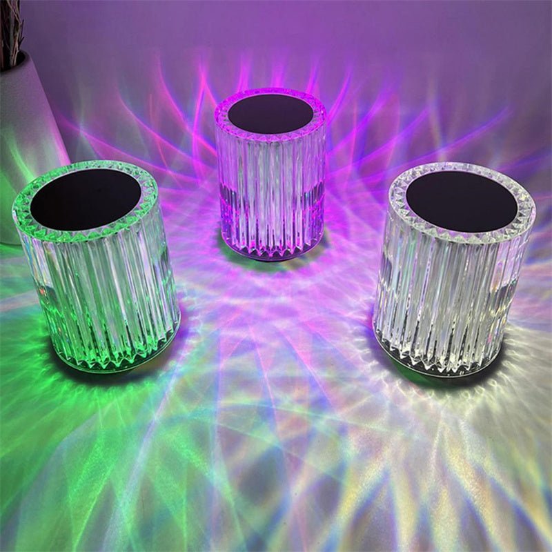 Crystal Lamp Table Lamp Atmosphere Creative Line Small Night Lamp Led Lights | Orazek UK Ltd