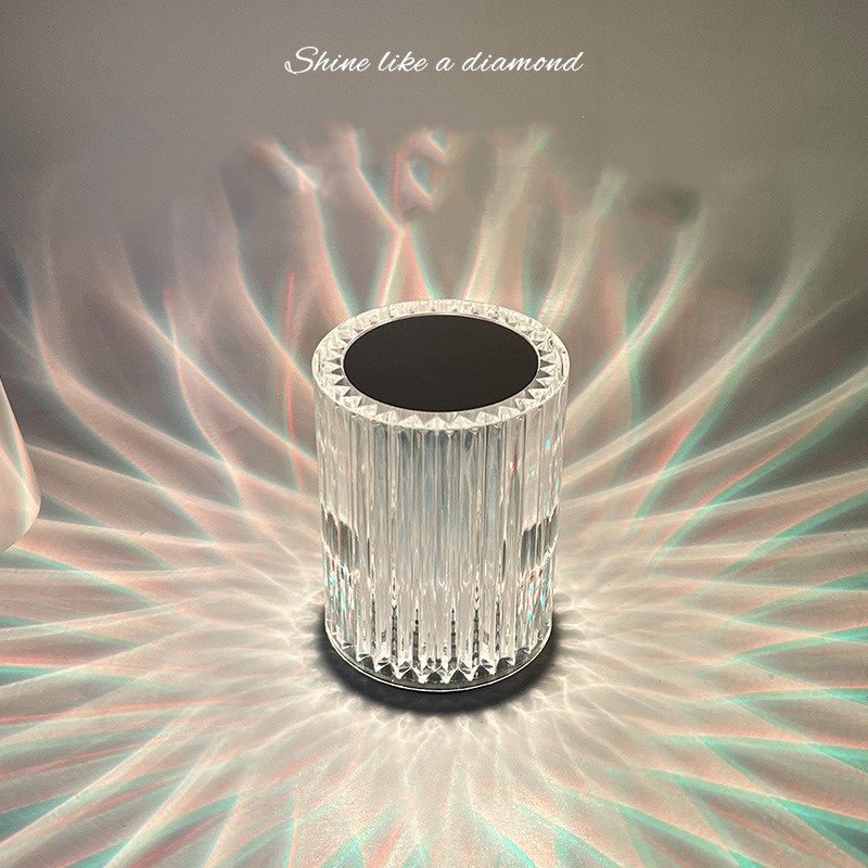 Crystal Lamp Table Lamp Atmosphere Creative Line Small Night Lamp Led Lights | Orazek UK Ltd