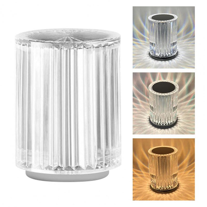 Crystal Lamp Table Lamp Atmosphere Creative Line Small Night Lamp Led Lights | Orazek UK Ltd